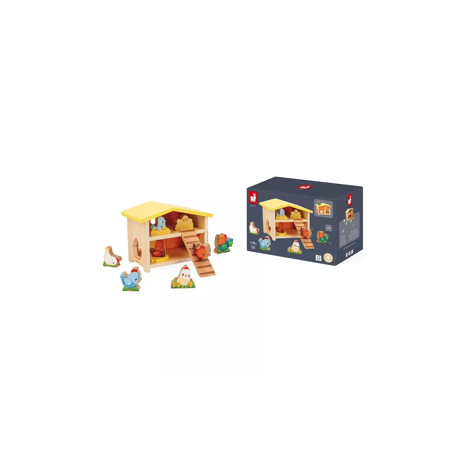 Janod My First Chicken Coop – vue 6 – Doll's Houses