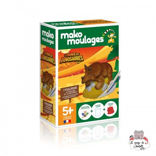 mako moulages - Triceratops - MAK-39050 - Mako Créations - Plaster casts - Le Nuage de Charlotte
