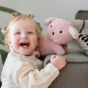 Little Dutch Miffy Fluffy Snuffie Peluche 25cm rose – vue 3 – Peluches