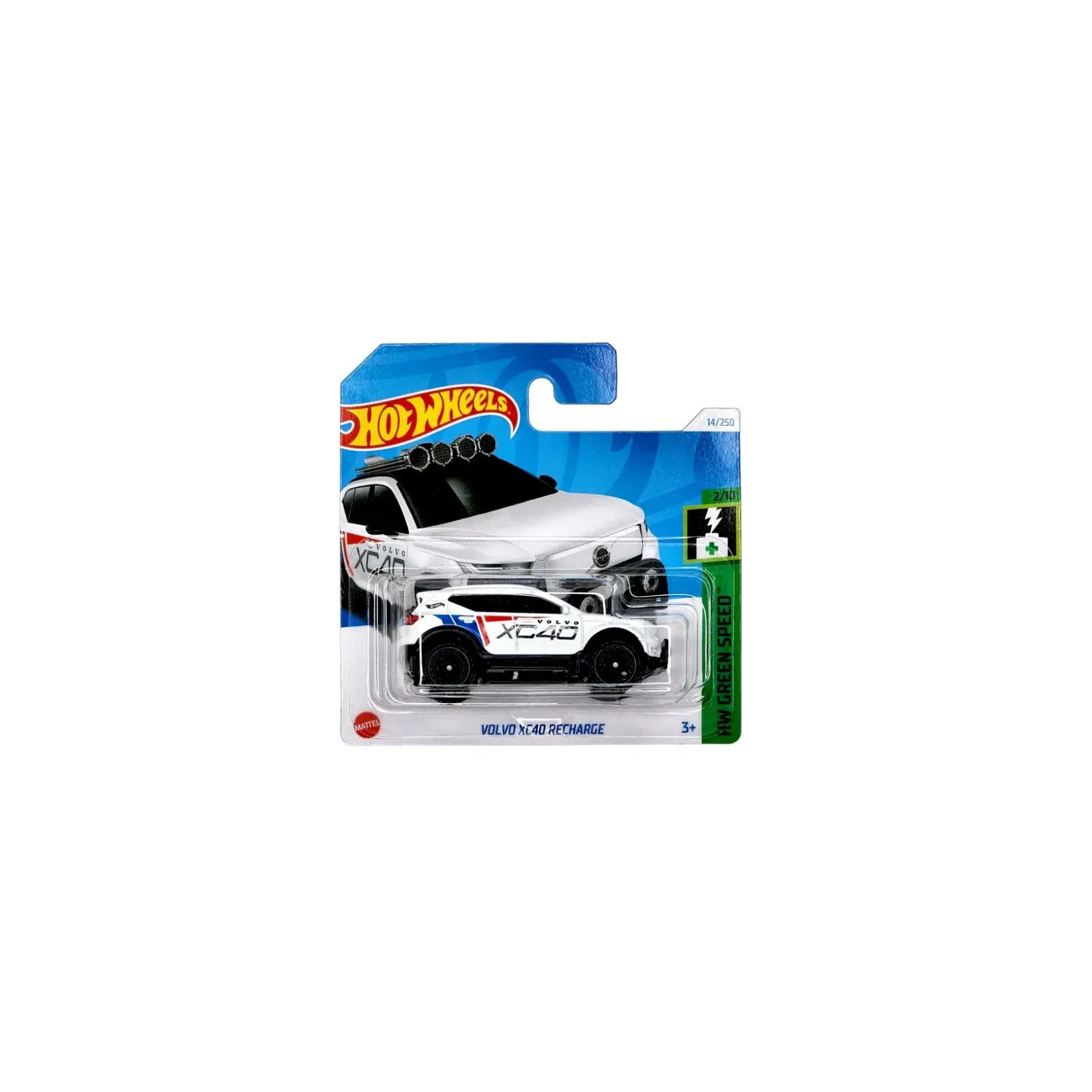 Mattel Hot Wheels - Green Speed - Volvo XC40 Recharge (14/250) – vue 1 – Voitures, camions, etc.