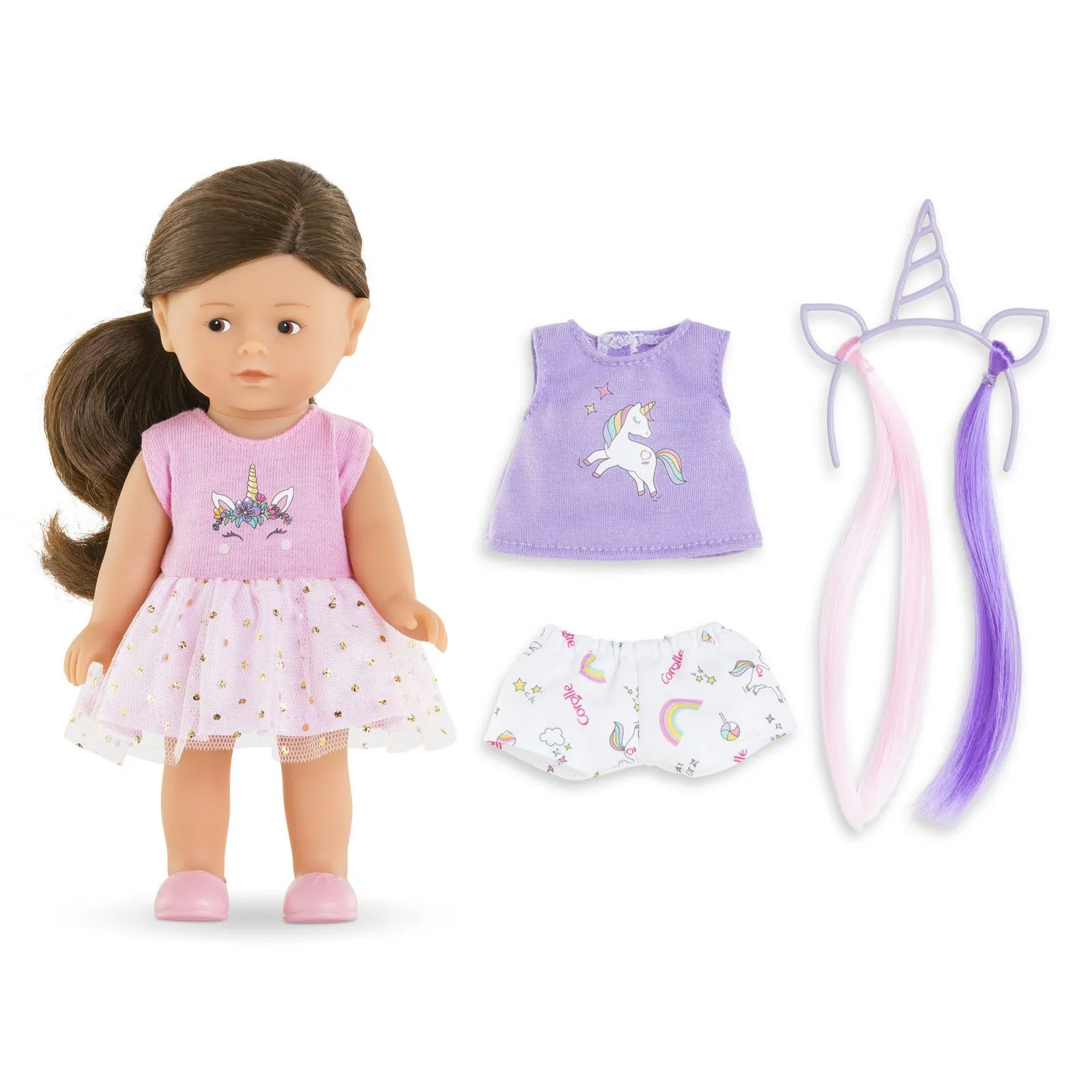 Corolle Coffret Poupée Mini Corolline Romy Licorne – vue 4 – Poupées Corolle