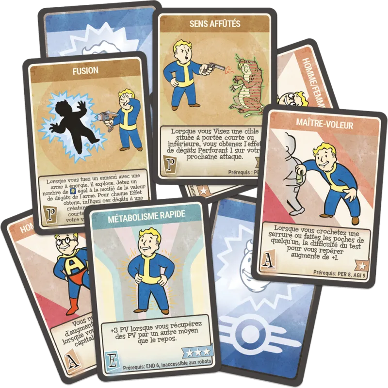 Arkhane Asylum Fallout - Cartes d'Aptitudes – vue 2 – Jeux de rôle