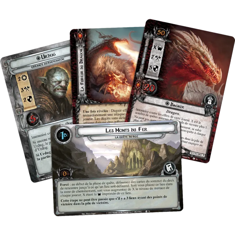 Fantasy Flight Games Le Seigneur des Anneaux LCG - Ered Mithrin - Ext. Campagne – vue 2 – Seigneur des Anneaux JCE