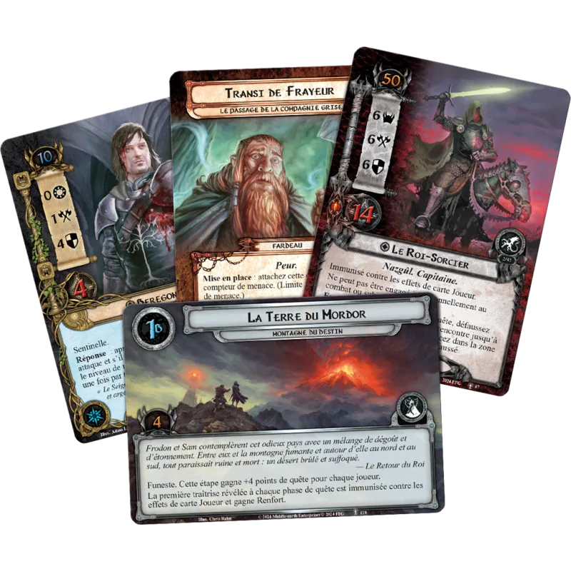 Fantasy Flight Games Le Seigneur des Anneaux LCG - Ext. Le Retour du Roi – vue 2 – Seigneur des Anneaux JCE