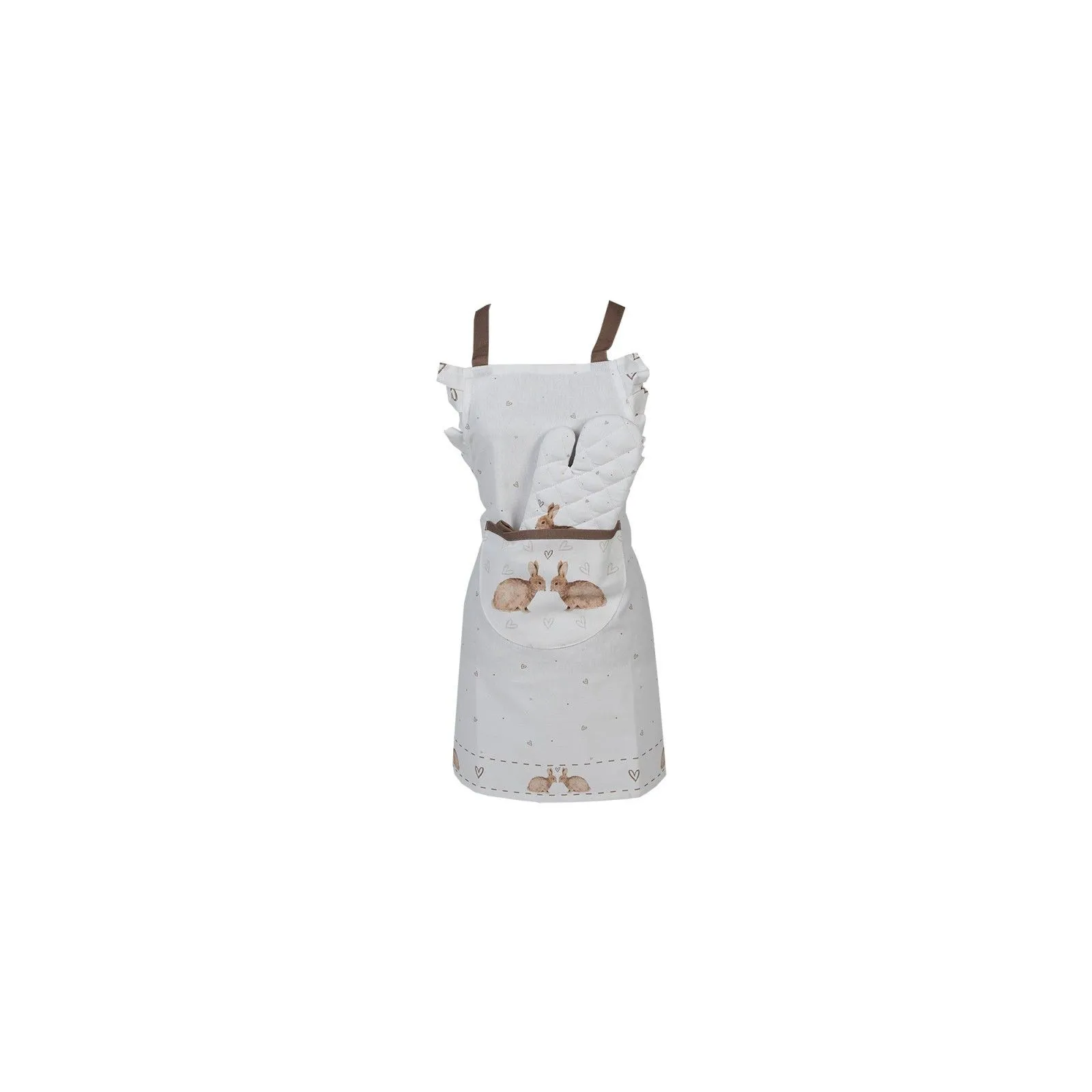 Clayre & Eef Tablier de cuisine - Lapin – vue 3 – Cuisiner comme un grand