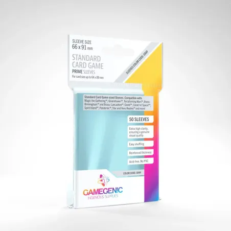Gamegenic Gamegenic - Prime Board Game Sleeves - gris – vue 1 – Dés, sacs et autres accessoires