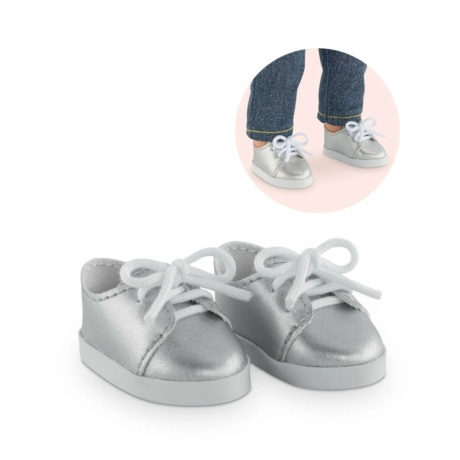 Corolle Chaussures Argentées pour poupée ma Corolle – vue 1 – Vêtements poupées Corolle