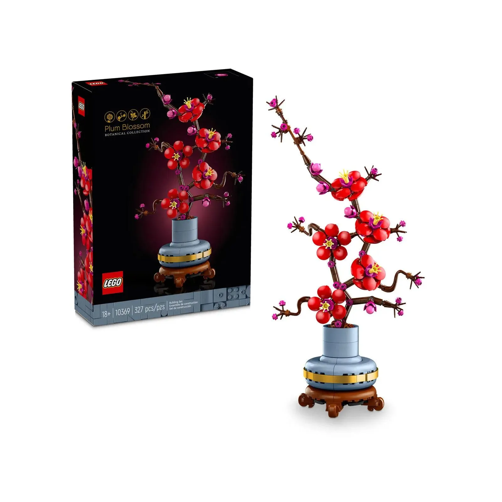 Lego [Botanicals] Les fleurs de prunier – vue 2 – Lego et Duplo