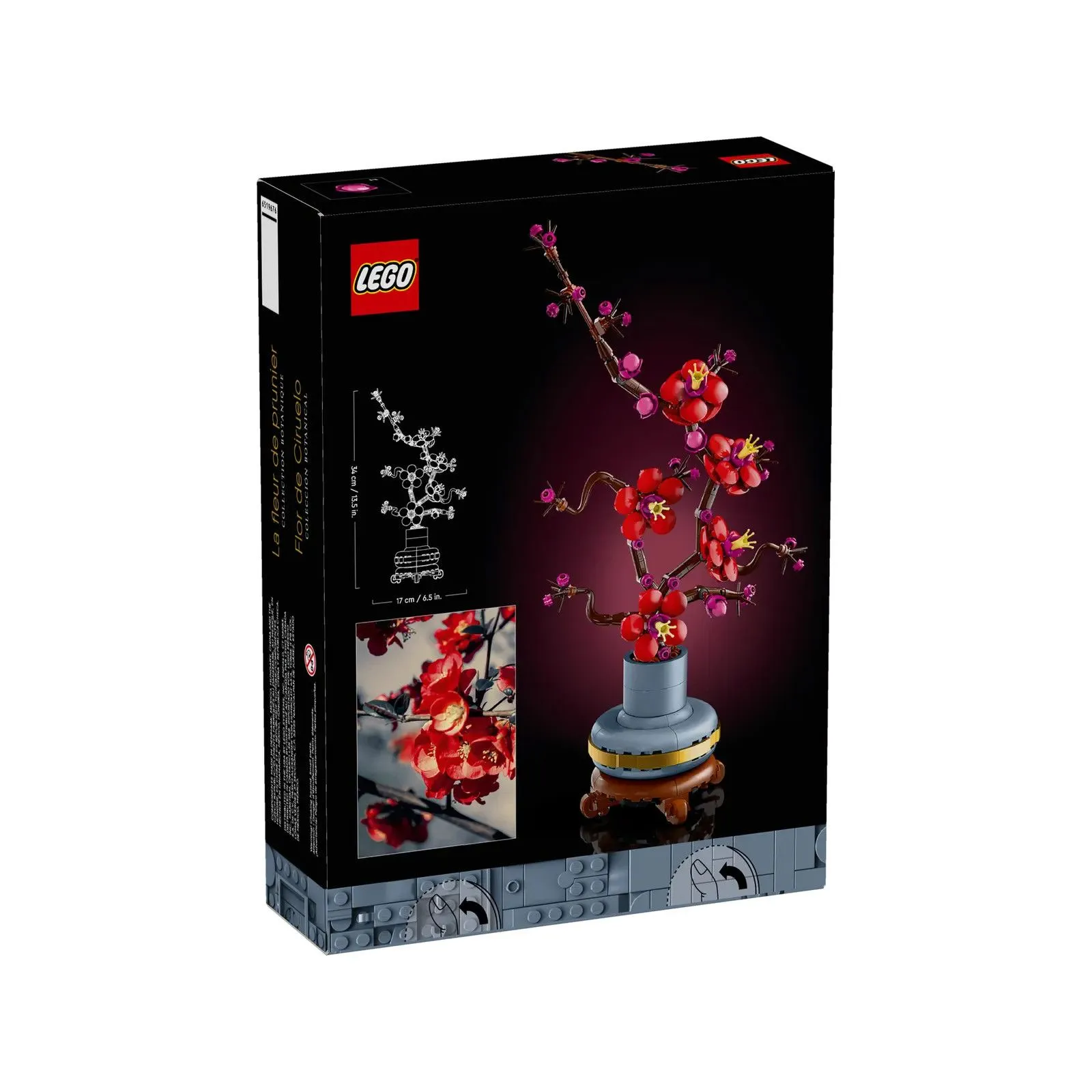 Lego [Botanicals] Plum Blossom – vue 5 – Lego and Duplo