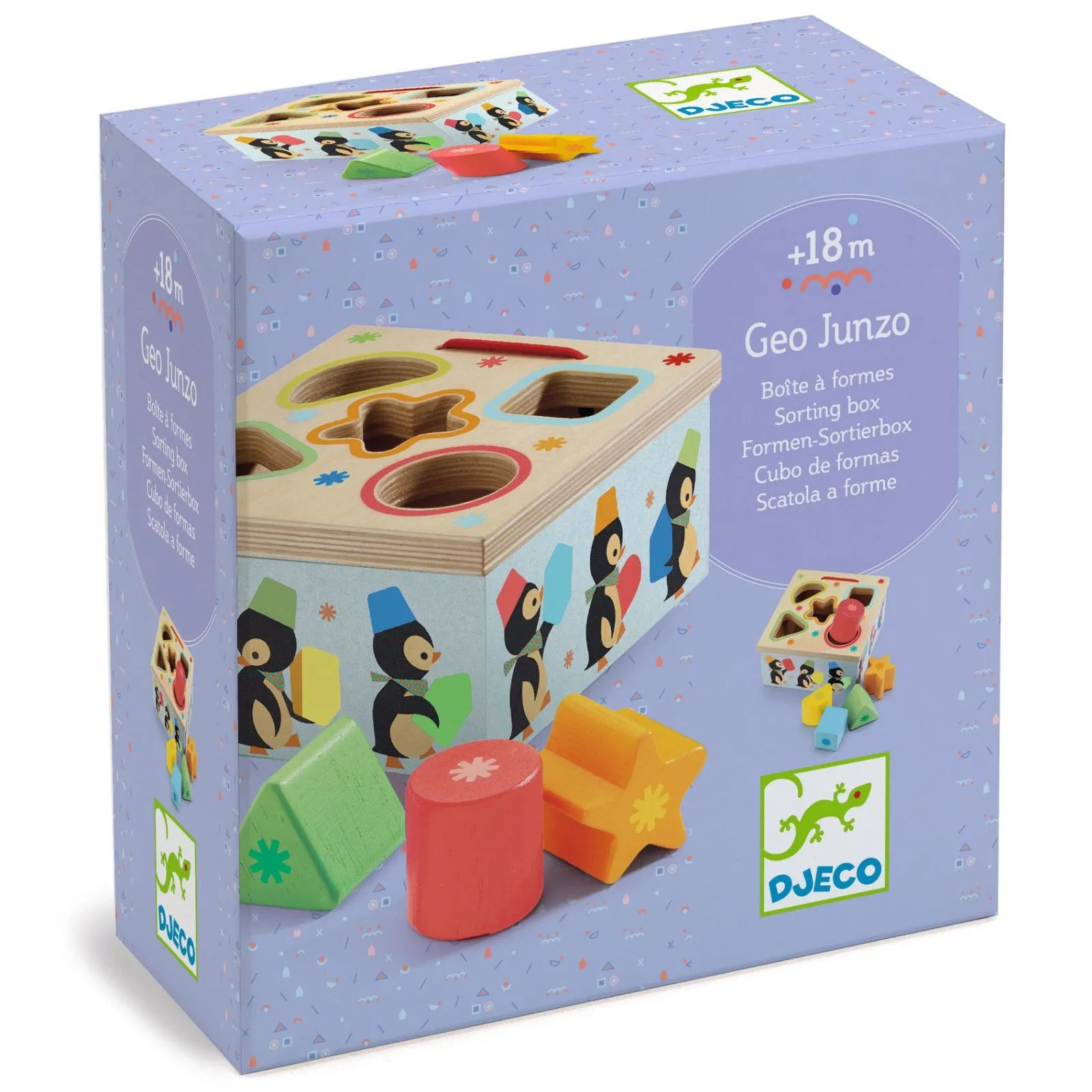 Djeco Geo Junzo - Sorting box – vue 1 – Awareness and motor skills