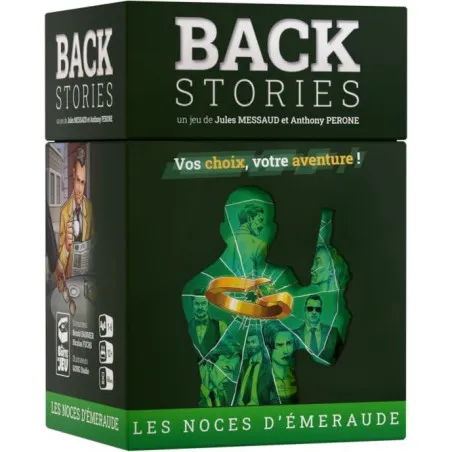 La boîte de jeu Back Stories - Les noces d'émeraude – vue 1 – Escape Game