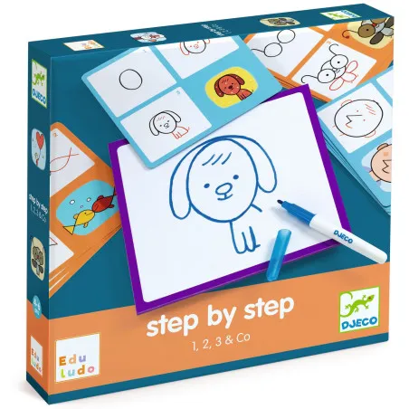 Djeco Step by step 1, 2, 3 & Co – vue 1 – Peinture & dessin