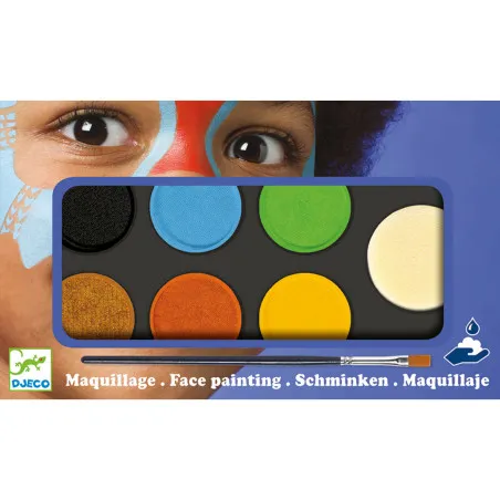 Djeco Palette 6 colours - Nature – vue 1 – Makeup and cosmetics for children