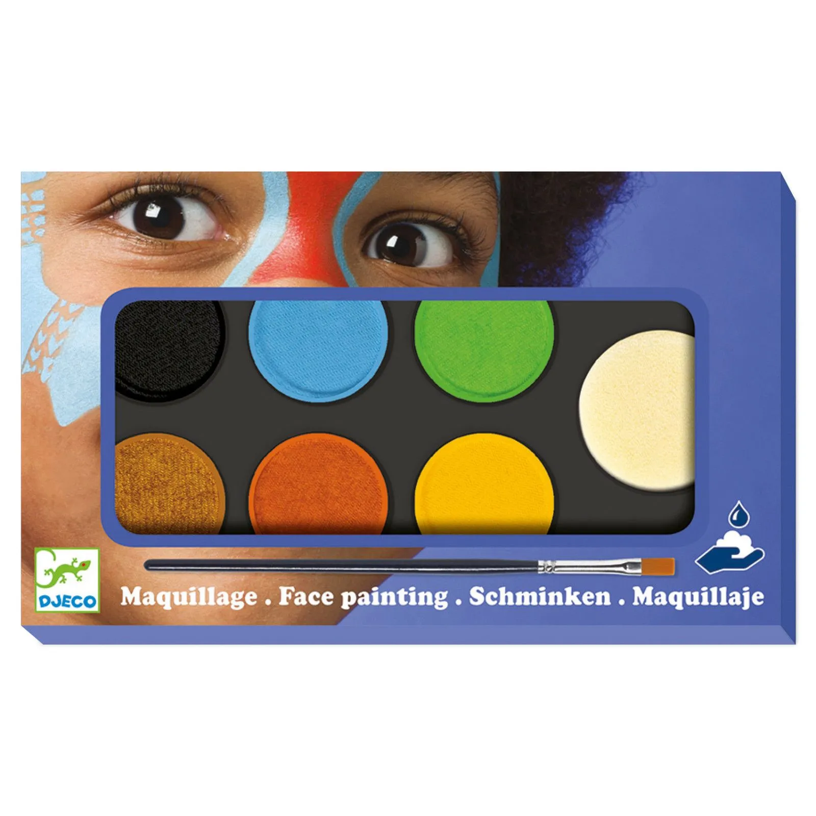 Djeco Palette 6 couleurs - Nature – vue 3 – Maquillage et cosmétique pour enfants