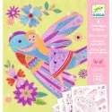 Djeco 4 Shiny colouring - Small wings – vue 1 – Creative Kits