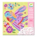 Djeco 4 coloriages brillants - Petites ailes – vue 4 – Kits Créatifs