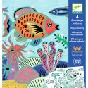 Djeco 4 Shiny colouring - Under the sea – vue 1 – Creative Kits
