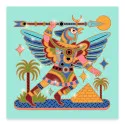 Djeco 4 Shiny colouring - Animal warriors – vue 5 – Creative Kits