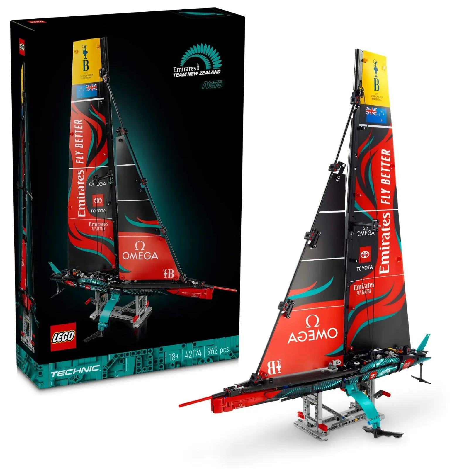 Lego [Technic] Emirates Team New Zealand AC75 Yacht – vue 2 – Lego and Duplo