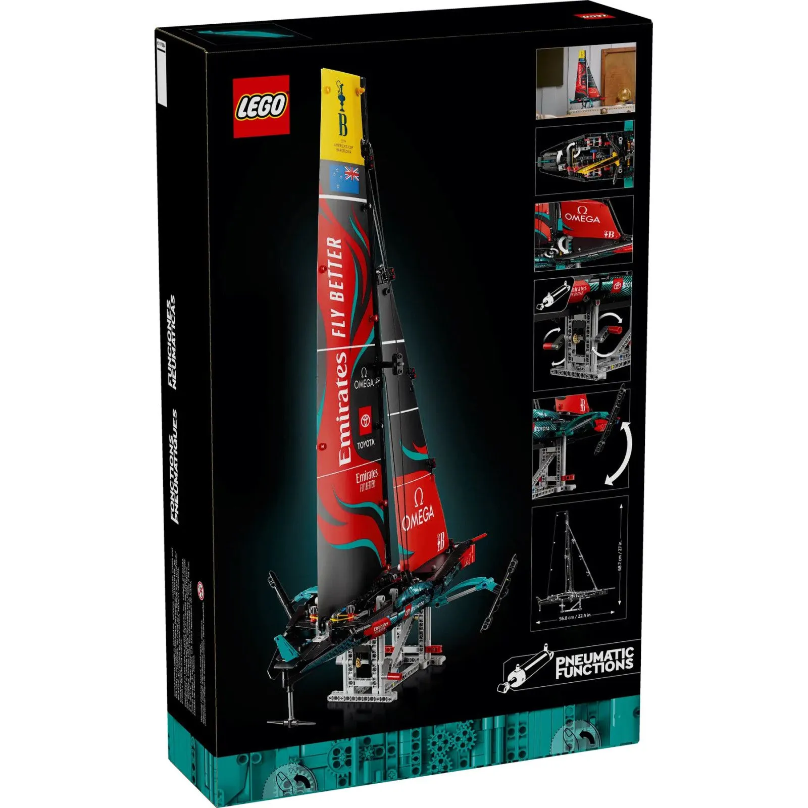 Lego [Technic] Emirates Team New Zealand AC75 Yacht – vue 9 – Lego and Duplo