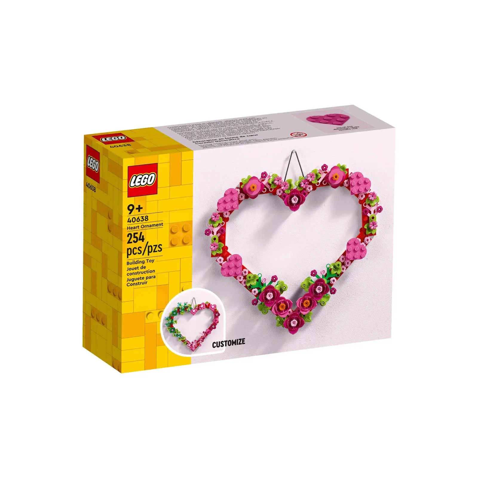 Lego Décoration en forme de cœur – vue 2 – Lego et Duplo