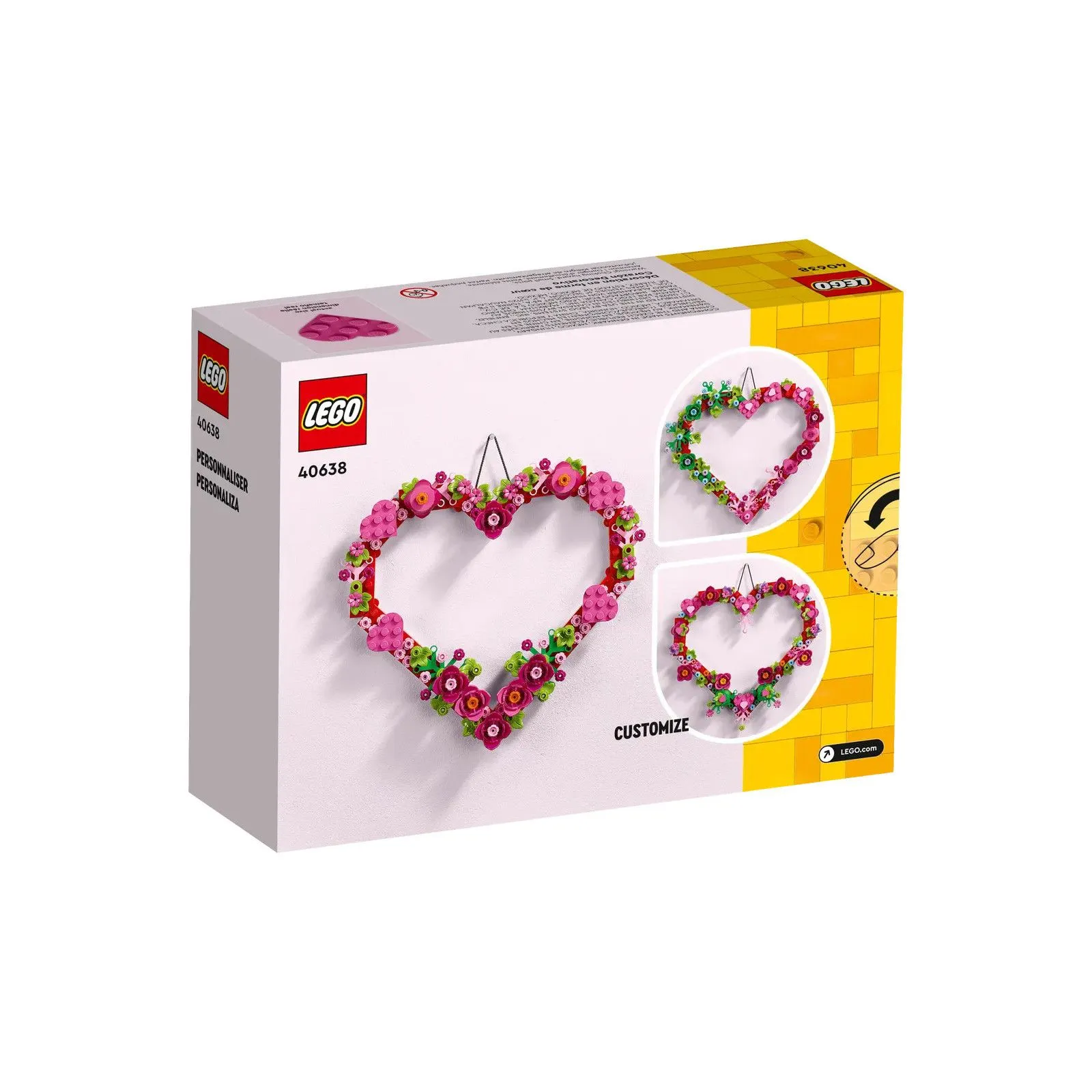 Lego Décoration en forme de cœur – vue 3 – Lego et Duplo