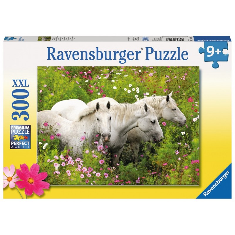 Horses in a field of flowers - RAV-132188 - Ravensburger - Puzzles for the bigger ones - Le Nuage de Charlotte