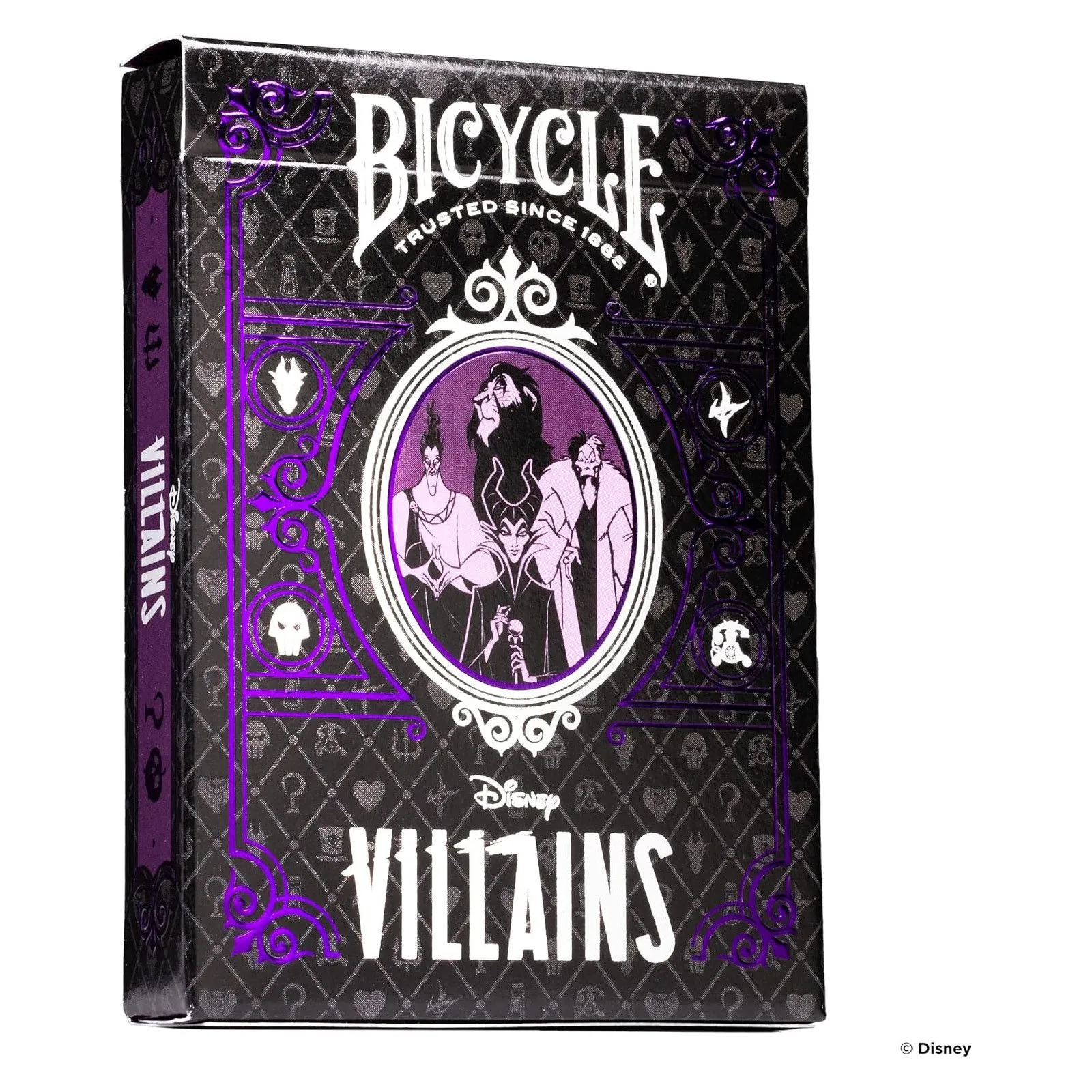 United States Playing Card Company Bicycle - Disney Villains - purple – vue 1 – Board Games
