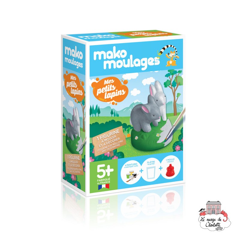 mako moulages - Mes petits lapins - MAK-39045 - Mako Créations - Moulages en plâtres - Le Nuage de Charlotte