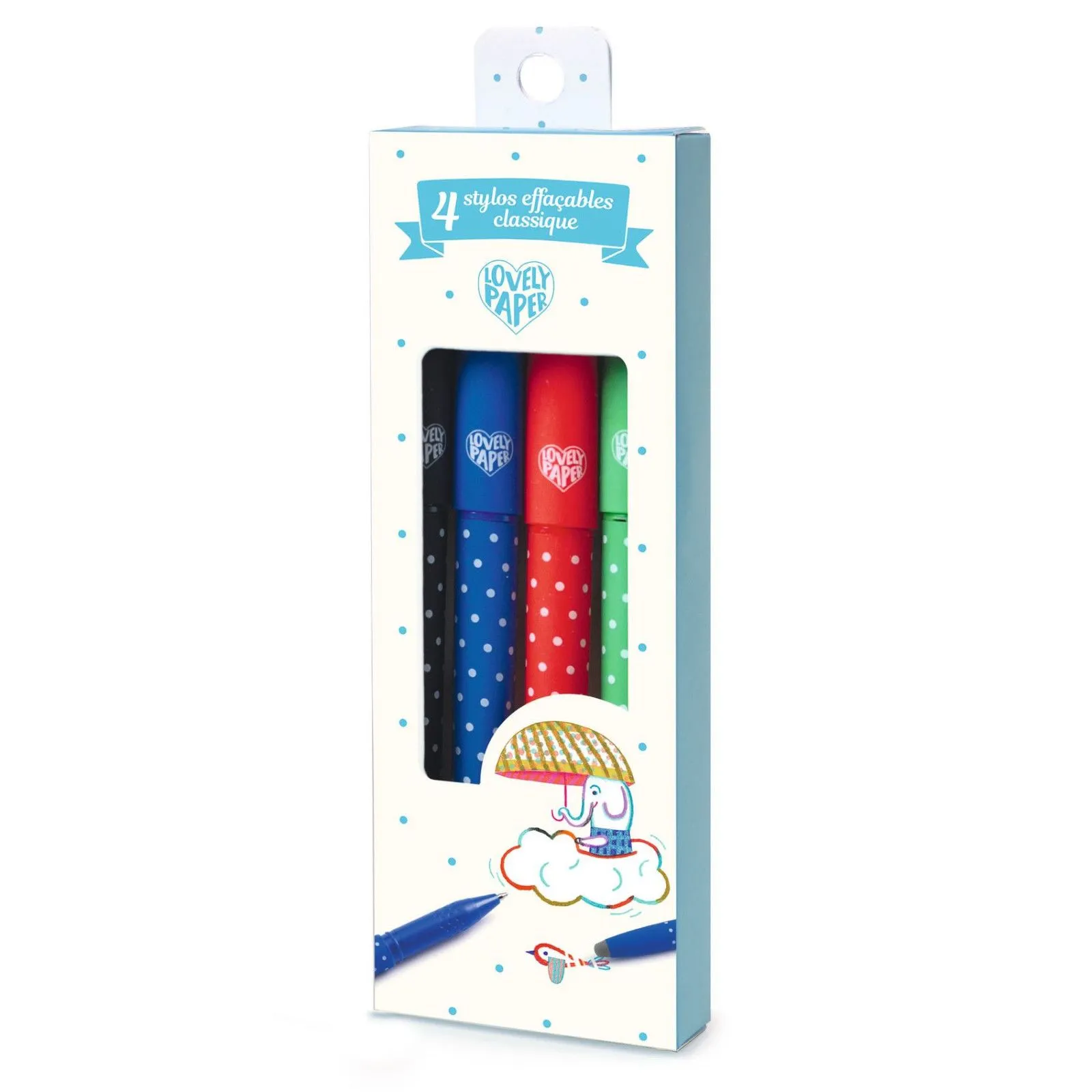 Djeco Lovely Paper - 4 erasable pens – vue 2 – Painting & Drawing