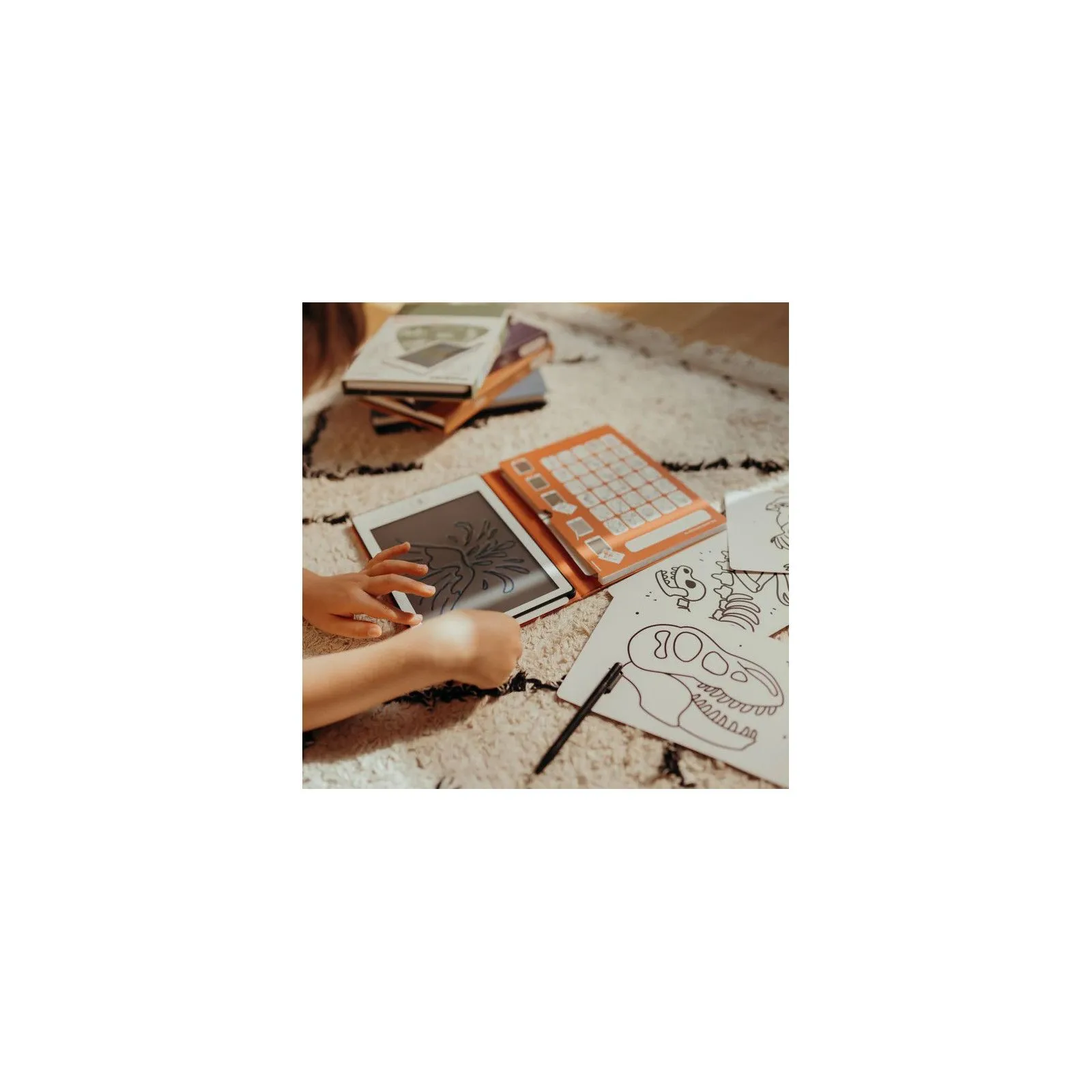 Kidywolf KIDYDRAW-MINI - Drawing tablet - Dinosaurs – vue 2 – Creative Stationery