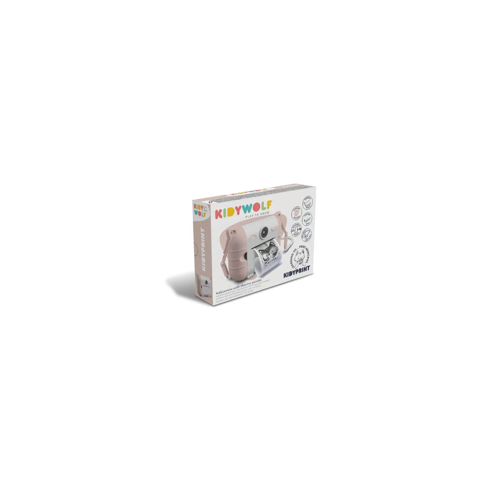Kidywolf KIDYPRINT - Thermal printing camera - pink – vue 1 – Cameras