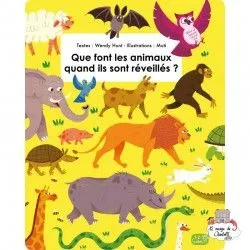 Que font les animaux quand ils sont réveillés ? - 123-0052 - Editions 123 Soleil - Documentaries - Le Nuage de Charlotte