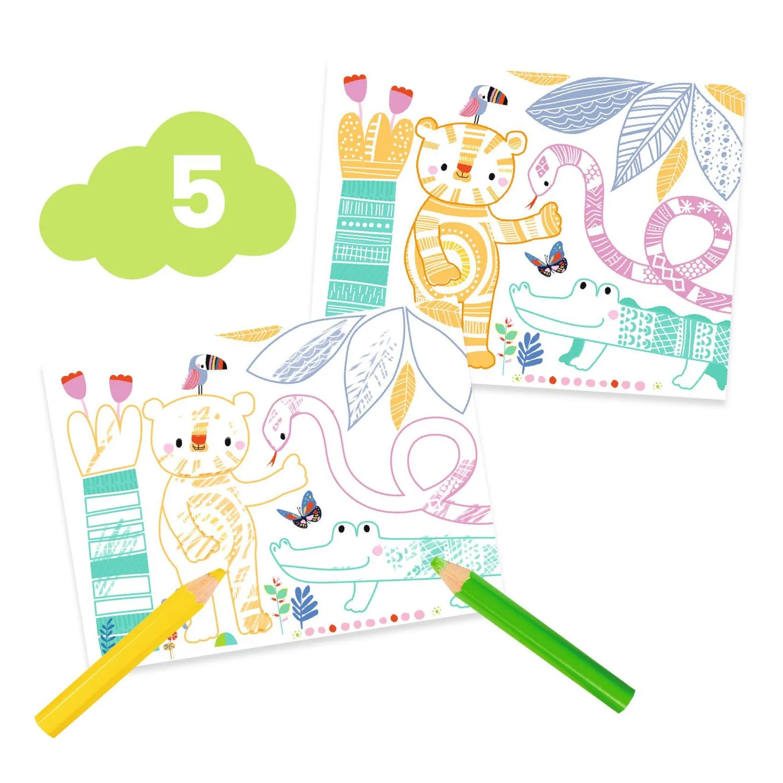 Djeco 6 Activités Créatives - La souris et ses amis – vue 7 – Kits Créatifs