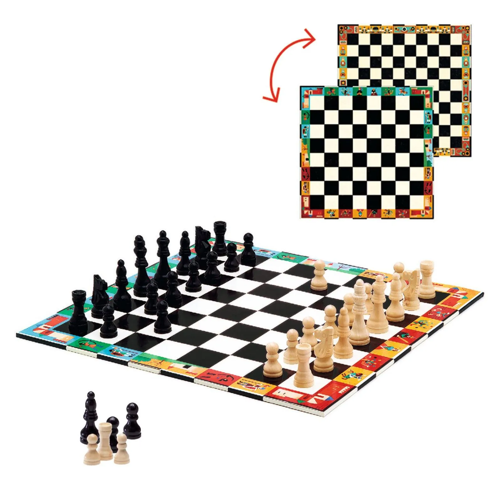 Djeco Echecs et Dames – vue 2 – Jeux de societe