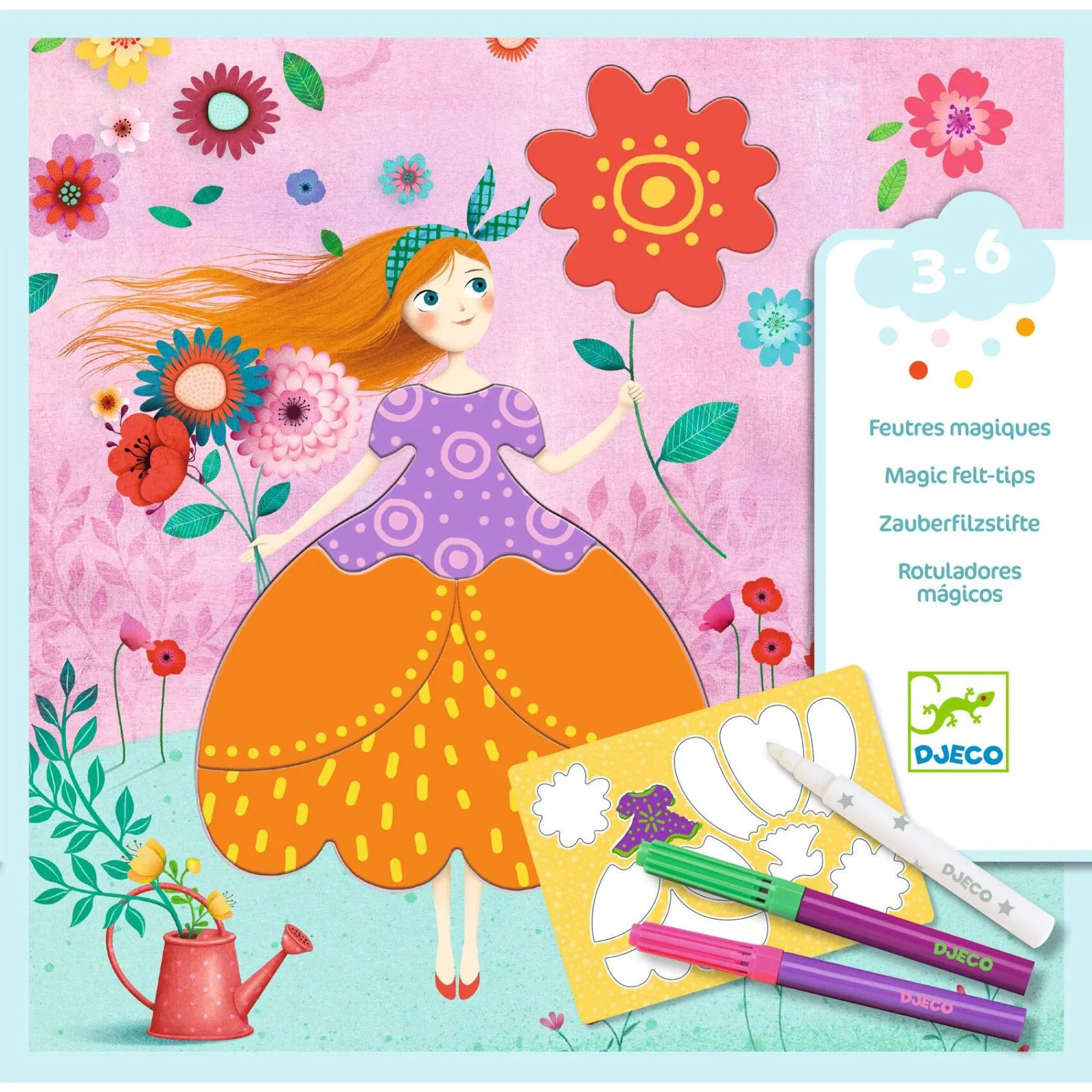Djeco Feutres Magiques - Les jolies robes de Marie – vue 2 – Kits Créatifs