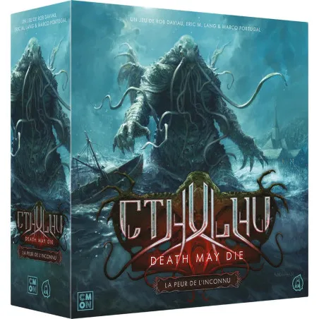 CMON Cthulhu Death May Die - Peur de l'inconnu - Boîte de base – vue 1 – Cthulhu Death May Die