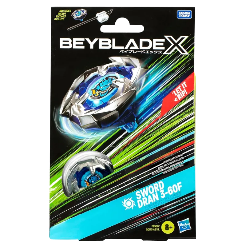 Hasbro 🌀 Beyblade X - Starter Pack - Sword Dran 3-60F – vue 2 – Beyblade