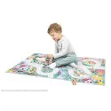 Janod Tapis avec circuit Royaume enchanté - Cross Roads – vue 2 – Garages et accessoires
