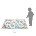 Janod Tapis avec circuit Royaume enchanté - Cross Roads – vue 4 – Garages et accessoires