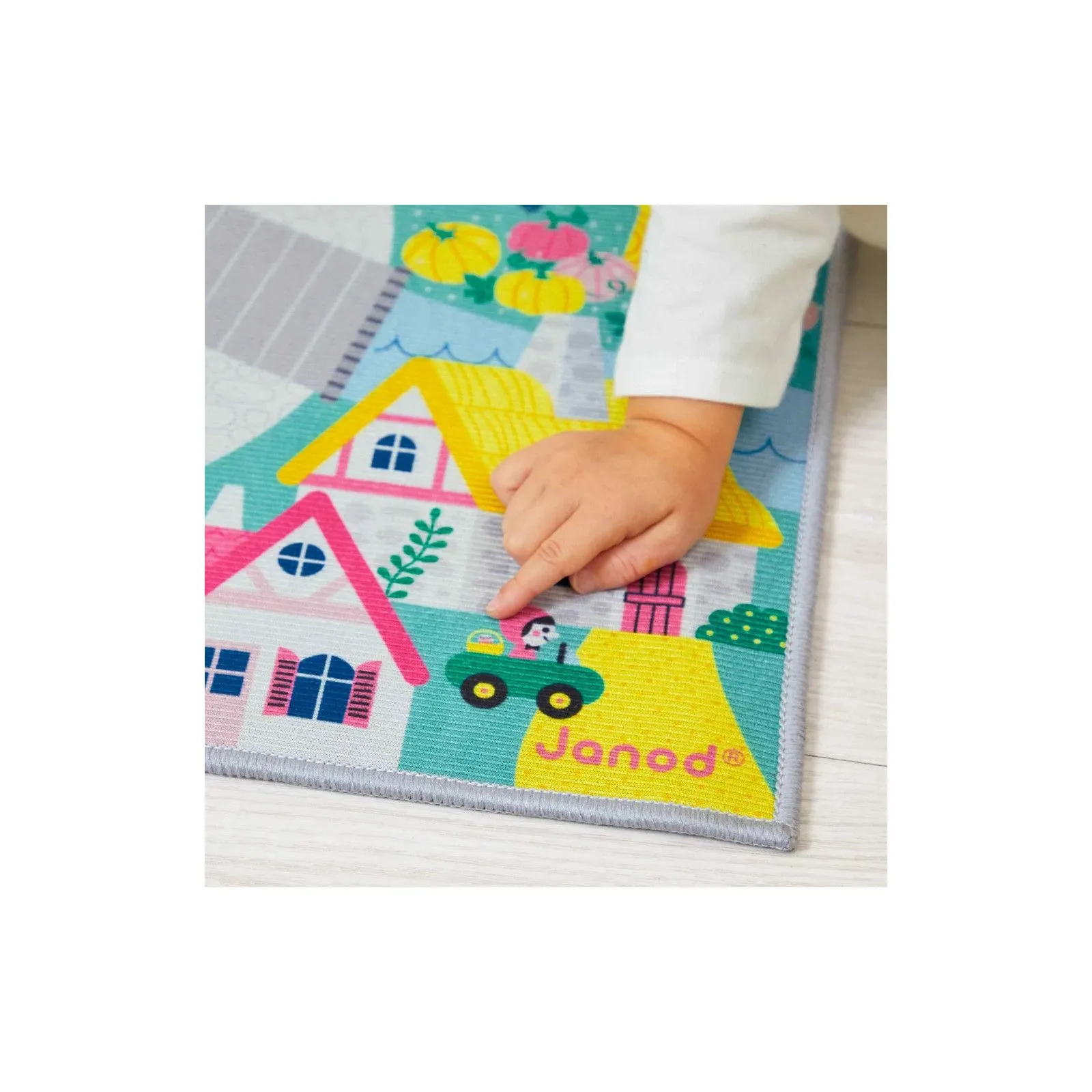 Janod Tapis avec circuit Royaume enchanté - Cross Roads – vue 6 – Garages et accessoires