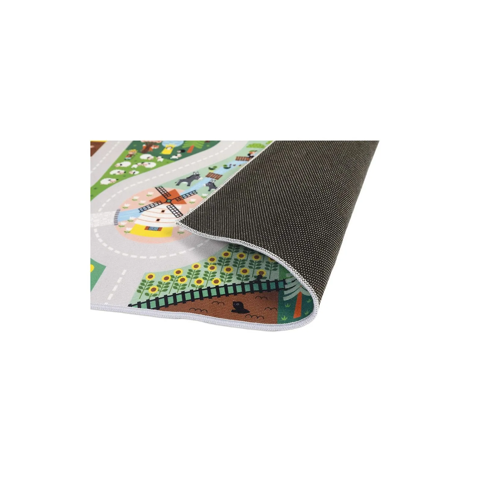 Janod Tapis avec circuit Campagne - Cross Roads – vue 5 – Garages et accessoires