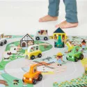 Janod Tapis avec circuit Campagne - Cross Roads – vue 6 – Garages et accessoires