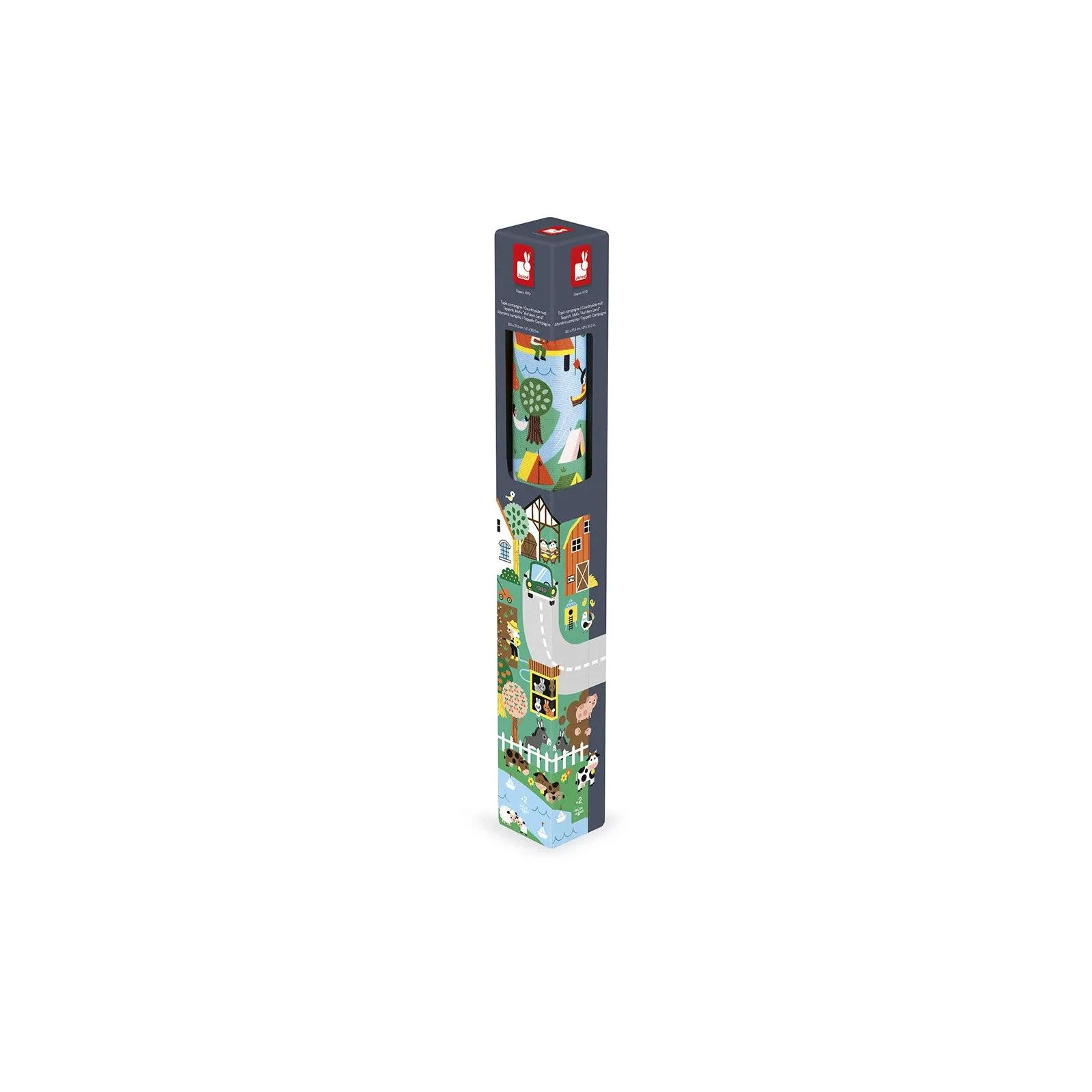 Janod Tapis avec circuit Campagne - Cross Roads – vue 7 – Garages et accessoires