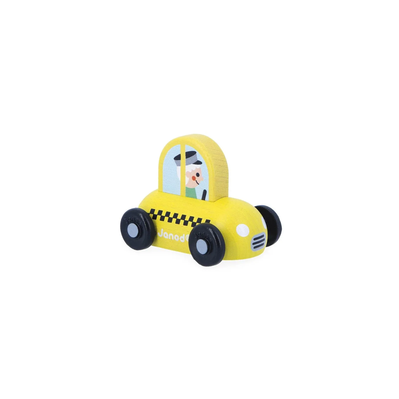 Janod Wooden Taxi Car City - Cross Roads – vue 1 – Miniature vehicles