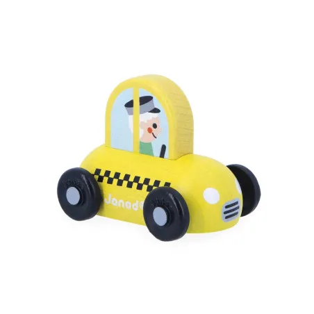 Janod Wooden Taxi Car City - Cross Roads – vue 1 – Miniature vehicles
