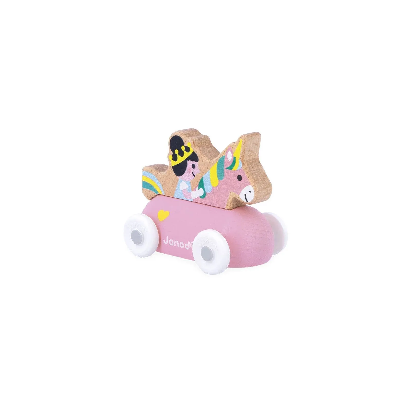 Janod Voiture princesse en bois Royaume enchanté - Cross Roads – vue 1 – Véhicules miniatures