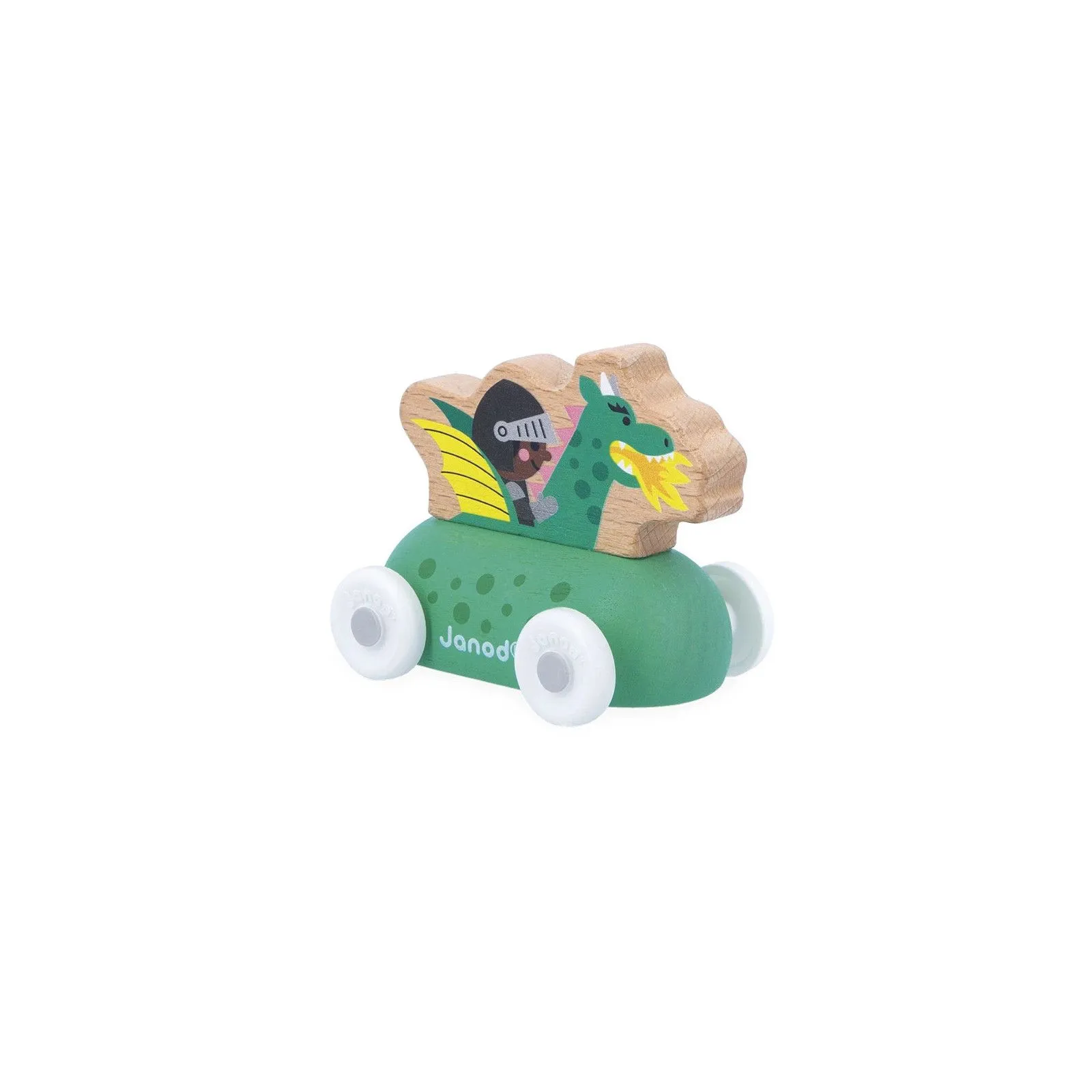 Janod Voiture dragon en bois Royaume enchanté - Cross Roads – vue 1 – Véhicules miniatures