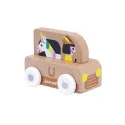 Janod Enchanted Kingdom Wooden Unicorn Van - Cross Roads – vue 1 – Miniature vehicles
