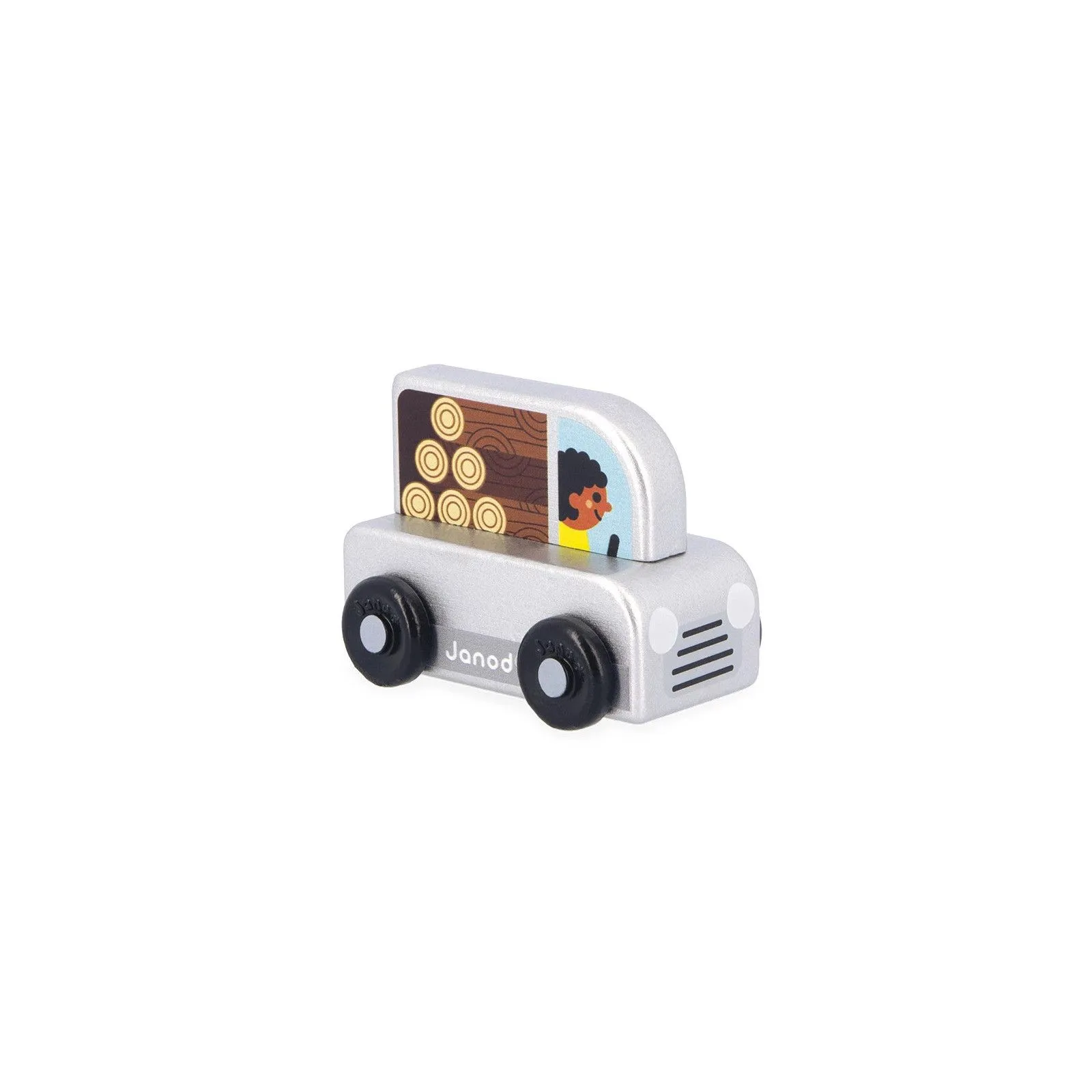 Janod Wooden Pick-up Countryside - Cross Roads – vue 1 – Miniature vehicles